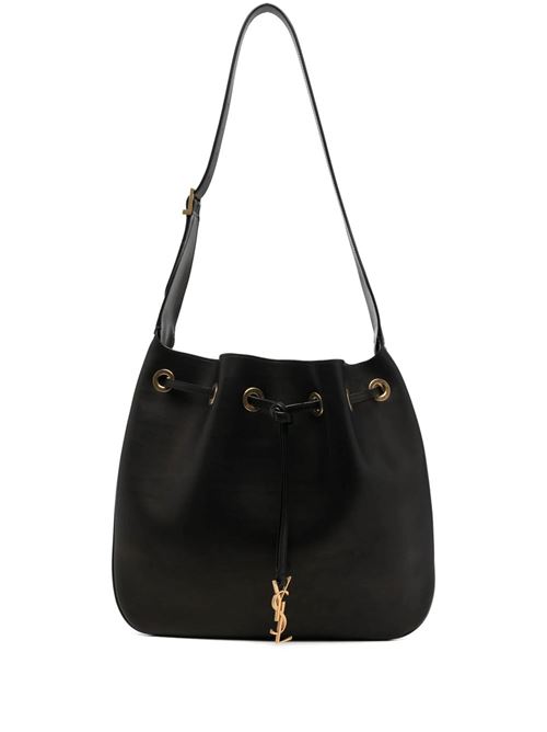 Borsa Hobo PARIS VII piatta in pelle liscia Saint Laurent | 697918AAAMD1000